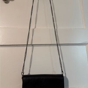 Patricia Nash Black Leather Chain Strap Crossbody